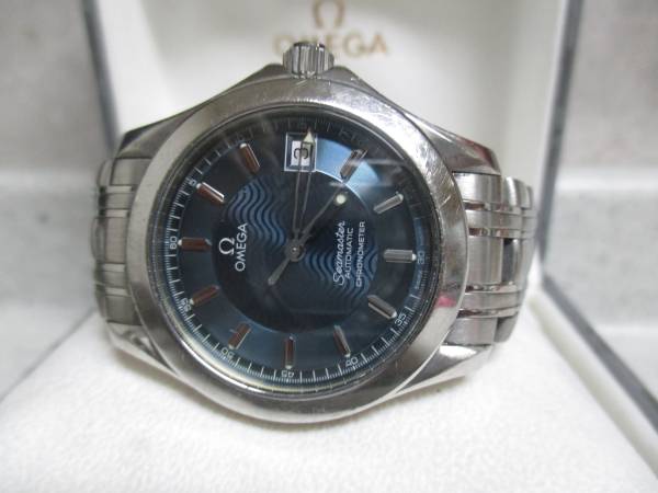 売切 オメガ シーマスター 120M 自動巻 2501.81 紺 (29