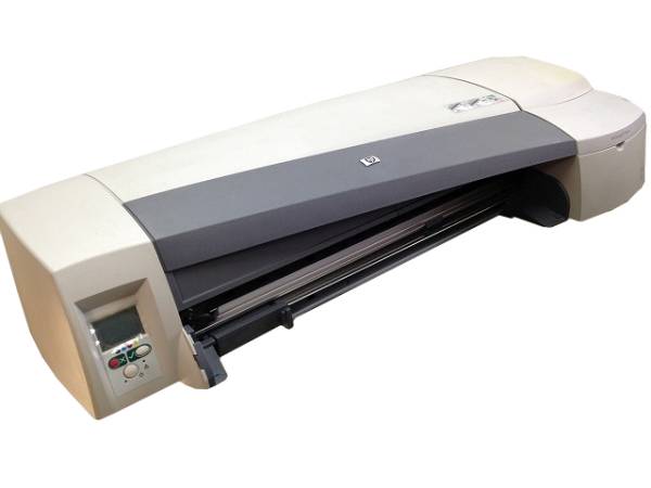 動作品 hp Designjet 110Plus A1プラス USB パラレル 自動切換 ロールフィードユニット