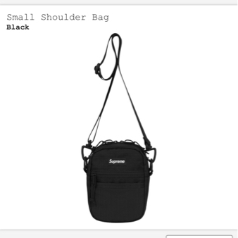 【新品未使用 正規品】Supreme 17ss small shoulder bag box シュプリーム ショルダーバッグ black ブラック