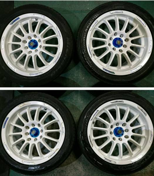 ばぐなーど18インチタイヤ② SR RACING 15inch × MICHELIN 195/50R15 PCD100 114 4穴