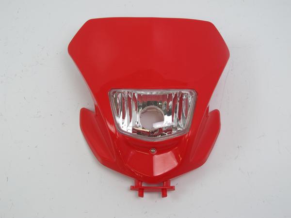 XR250モタード(MD30)純正タイプヘッドライト レッド H4 CRF