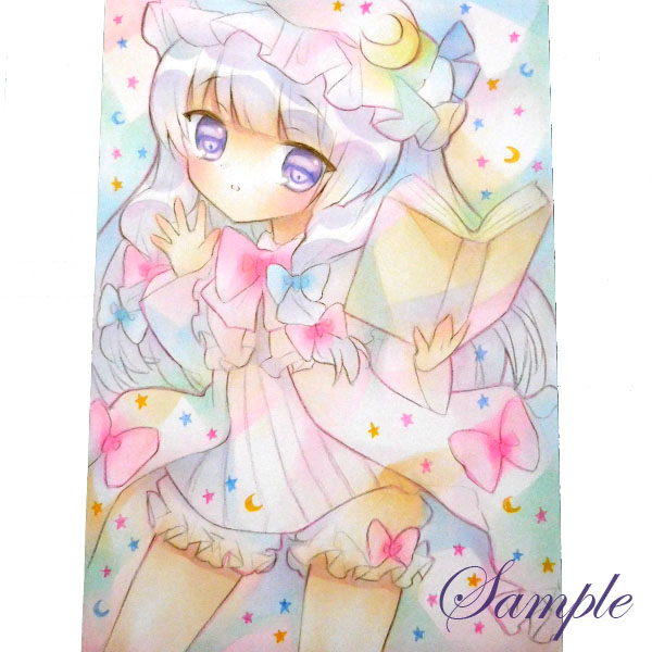 おすすめギフト 東方project パチュリー 色鉛筆イラスト 国内発送 Eliteklub Poliklinikabagatin Hr