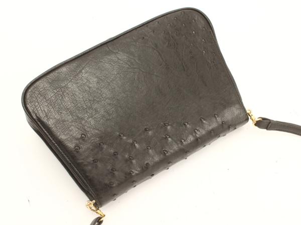 1円 美品 定価15万円 最高級 JRA認定 オーストリッチ レザー フル 
