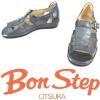 訳有74%OFF/新品/ボンステップ/BonStep/オープントゥサンダル/大塚製靴製品/甲ベルト/外反母趾対応/24.5㎝EEE/黒/パールクロ/BS-6210