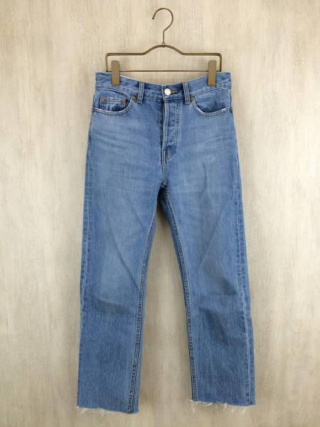 Mila Owen◆17年モデル/カットオフストレートデニムパンツ/0/デニム/BLU