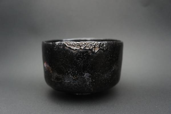 長次郎　黒茶碗　銘古狐