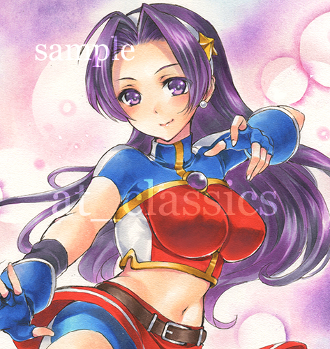 同人 手描きイラスト ☆ KOF 麻宮アテナ ☆ A4 イラストボード 02 同人 手描きイラスト ☆ KOF 麻宮アテナ ☆ A4 イラストボード 02