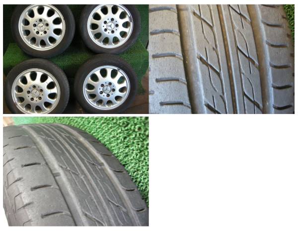 ベンツ　A160　W168　平成15年　純正アルミホイール＆タイヤ　15インチ　4本