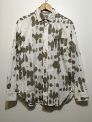 C.E L/S Shirts L シーイー 長袖シャツ スケシン 柄シャツ ce 白 ホワイト white 818-7
