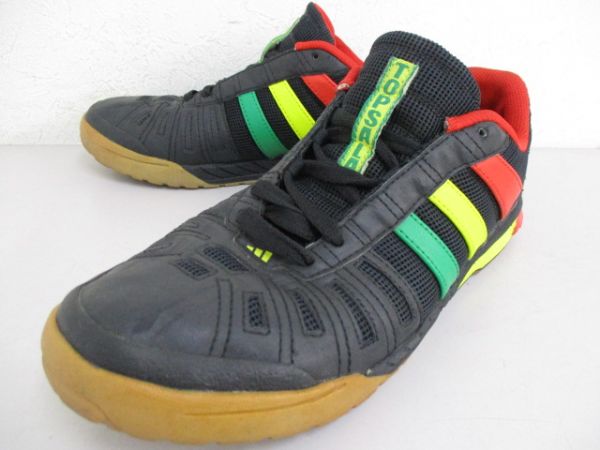 【状態良好】'07 adidas アディダス TOP SALA トップサラ ラスタカラー US8.5/26.5cm