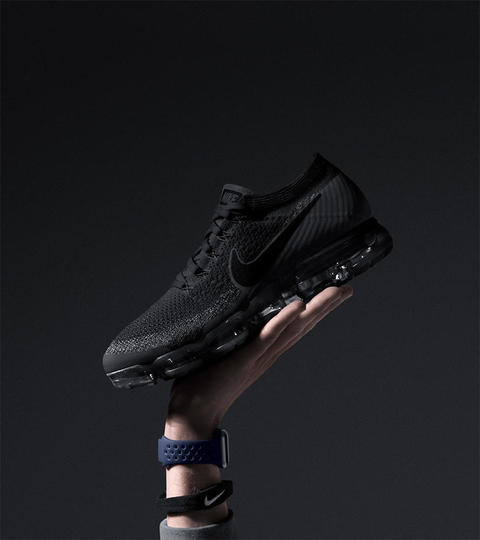 新品 国内正規 NIKE AIR VAPORMAX FLYKNIT BLACK ANTHRACITE 黒 vapor max ヴェイパーマックス　25　US7