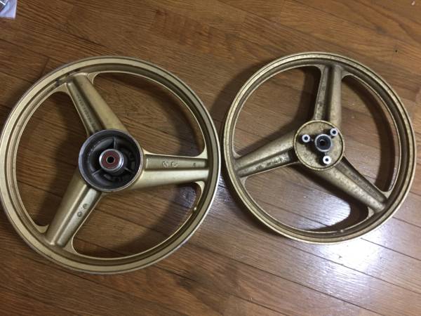 NS50F/R ホイール 前後セット 純正ゴールド フロントホイール リア