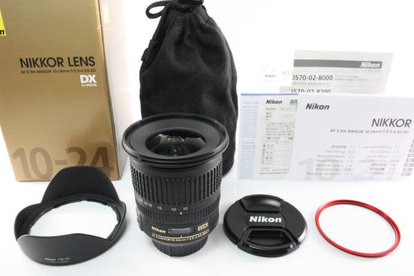 【 HORITA CAMERA 】 ★新品級★ Nikon AF-S NIKKOR 10-24mm F3.5-4.5 G ED DX 2102824 ニコン 広角 元箱 ケース フィルター 保証書 付き