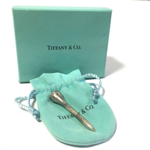TIFFANY ティファニー ゴルフ・ティーピン シルバー925 箱・保存袋付き