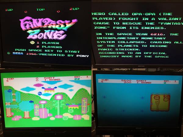 MSX ファンタジーゾーン 箱説あり PONYCA，SEGA ファンタジーゾーン