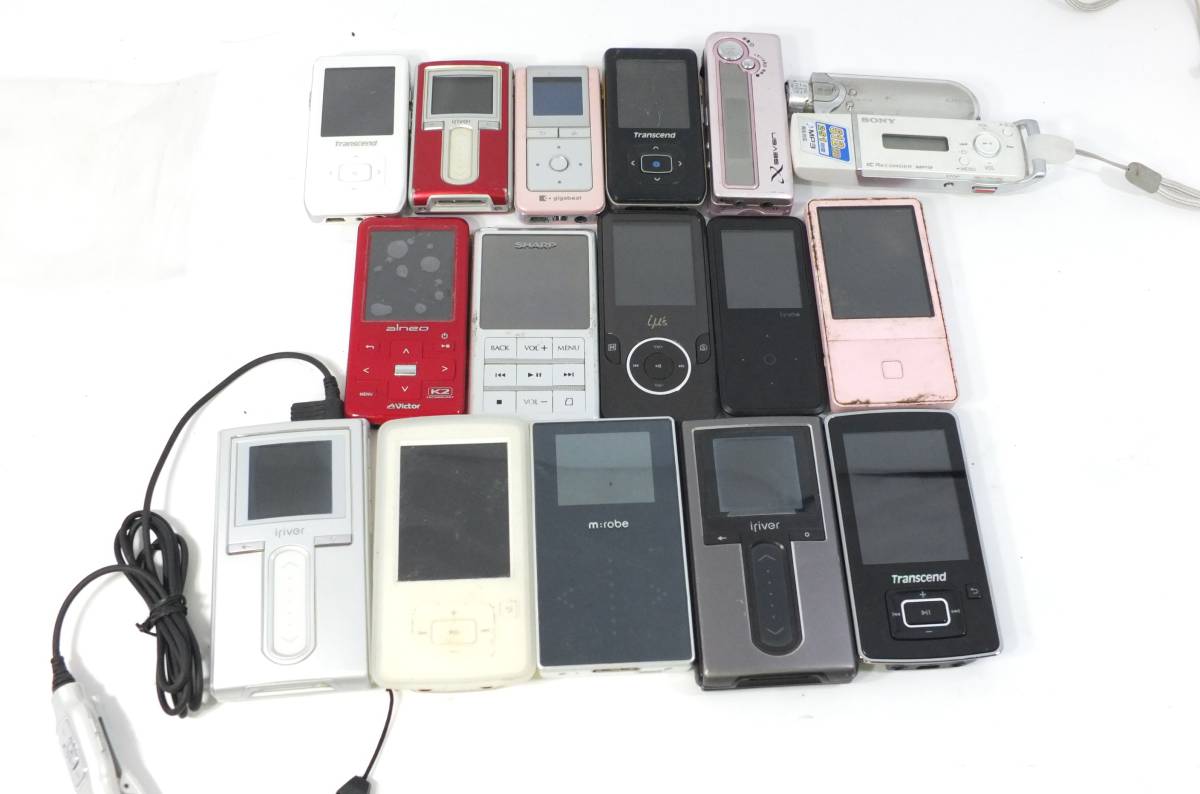 SONY Victor SHARP iriver Transcend など MP3プレーヤー　ICレコーダー　まとめ　17台　格安スタート