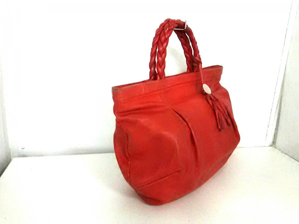フルラ FURLA バッグ トートバッグ レザー レッド 美品 フルラ 