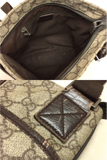 グッチ GUCCI GG柄 PVC スクエア ショルダーバック