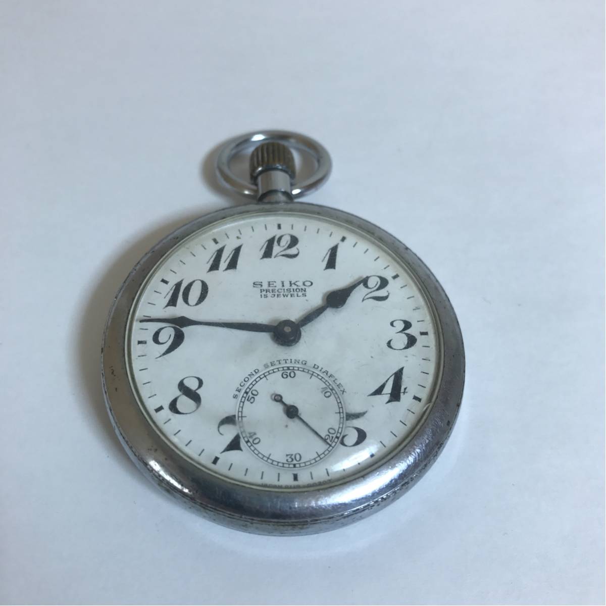 ジャンク SEIKO 懐中時計 15石 ダイアフレックス 送料164円