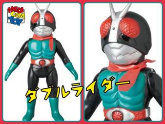 【送料￥340～】メディコム・トイ×東映レトロソフビ★仮面ライダー旧２号 ミドルサイズ Mサイズ （旧カラー）medicom toy ベアモデル