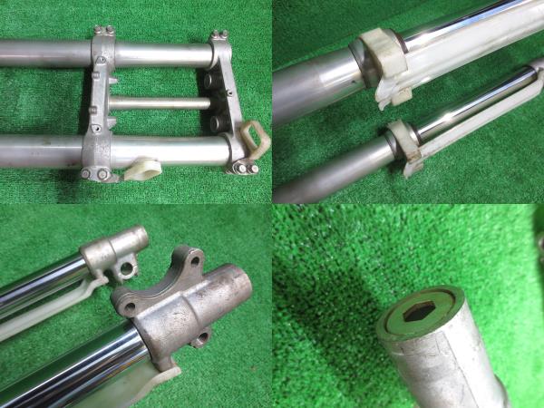 KAWASAKI カワサキ KX フロントフォーク ステム付き フォークガード