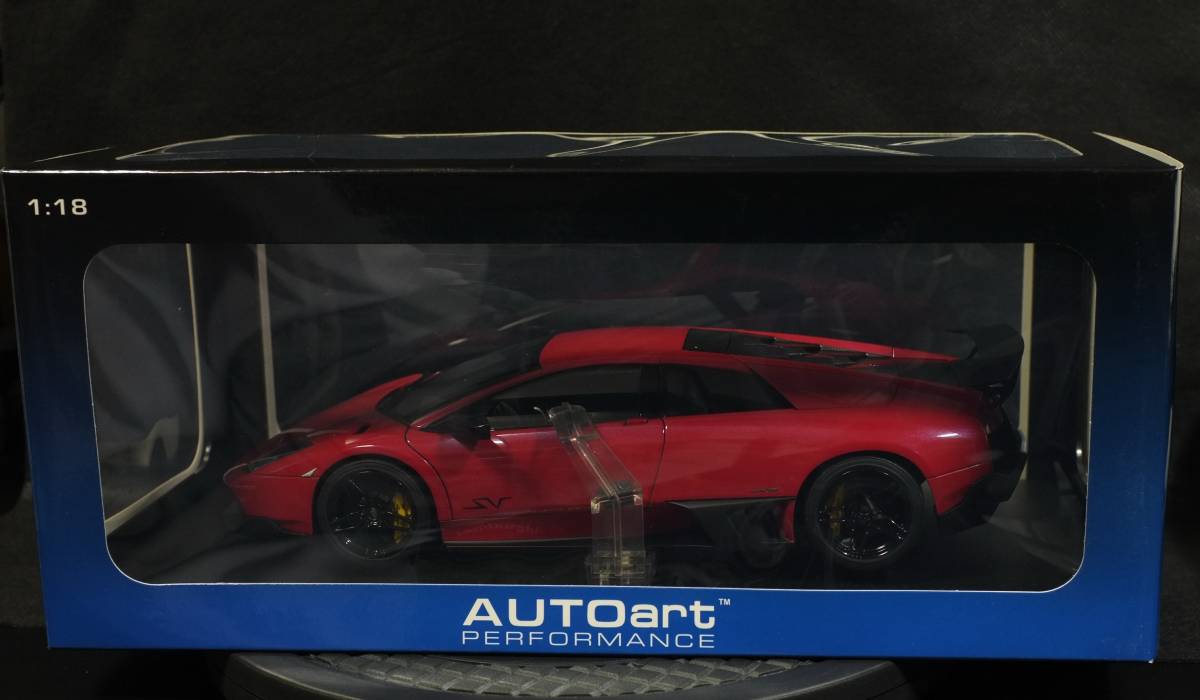 Aa 1/18 ランボルギーニ ムルシエラゴ LP670-4 SV 赤(ROSSO TARGA RED) オートアート AUTOart 74626