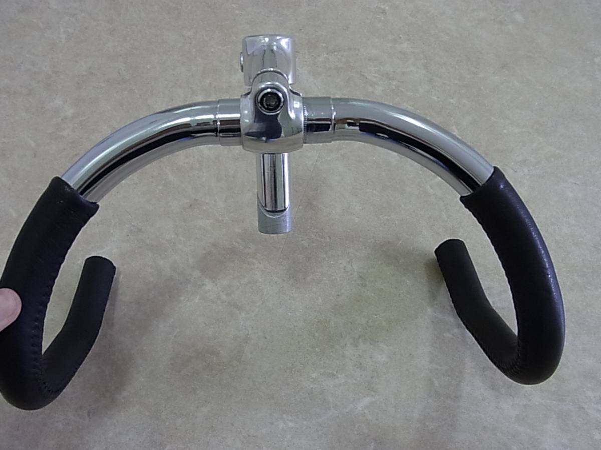 NITTO ニットー 天返しステム 60mm + 極狭300mm 革巻きドロップ