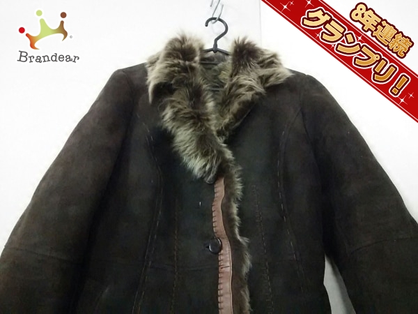 レリアン コート 9 レディース ダークブラウン 冬物 Leilian