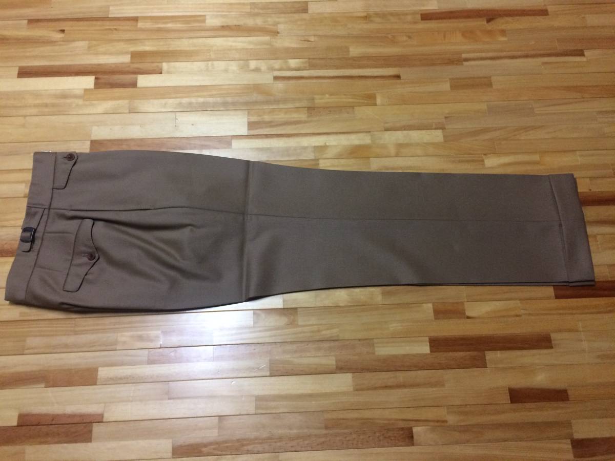 ●batak バタク ノーベルノート●フルビスポーク●トラウザース(パンツ) 36サイズ ●ギャバディン [ベージュ] ■新品 未使用