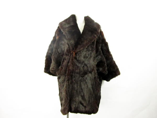Fur Mode Takashimaya FUR COANER ドルマン風 毛皮 ミンクコート 茶 【k-
