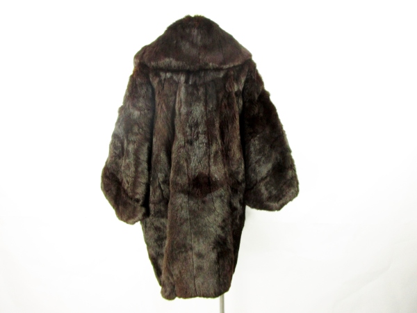 Fur Mode Takashimaya FUR COANER ドルマン風 毛皮 ミンクコート 茶 【k-