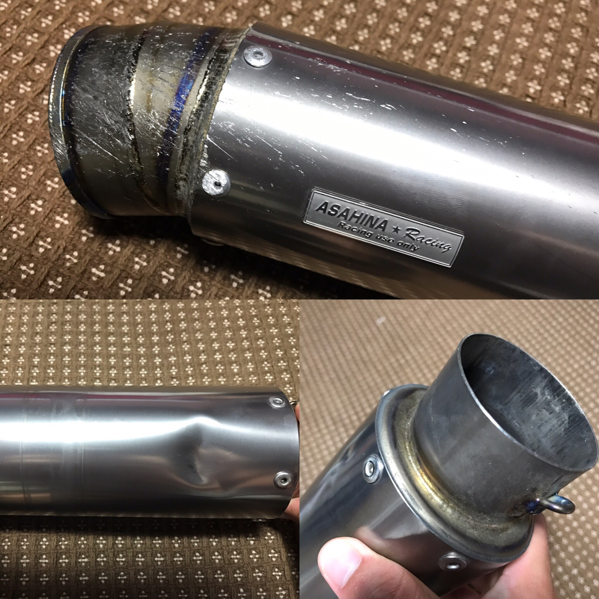 アサヒナレーシング GP Formula Silencer 60.5 超軽量フルチタンGPフォーミュラサイレンサー | バイクマフラーの