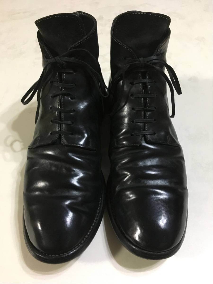 美品 GUIDI コードバンレースアップブーツ 41 1/2