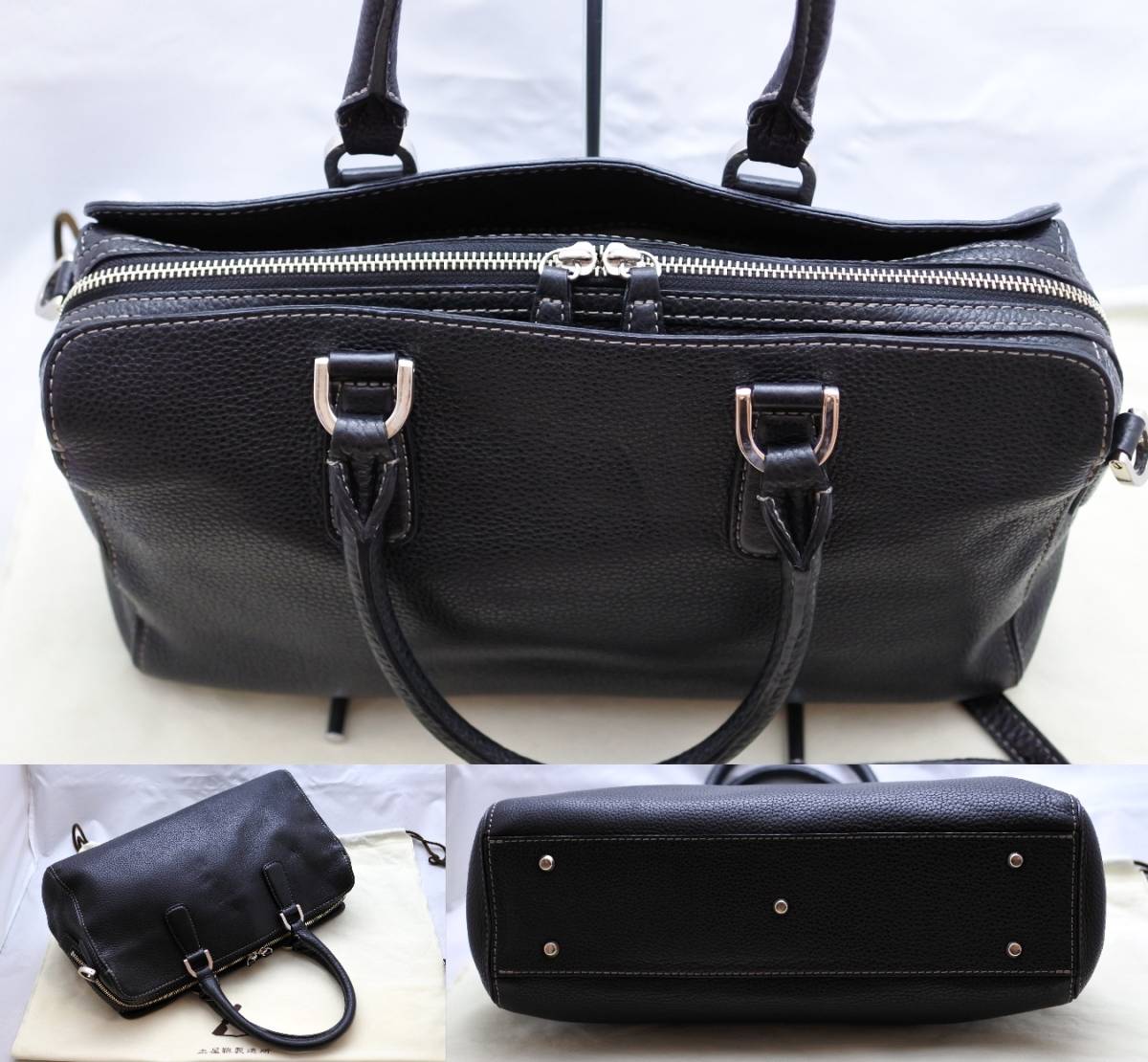 土屋鞄 ボストンバッグ 2way ショルダー トート レザー キャンバス 
