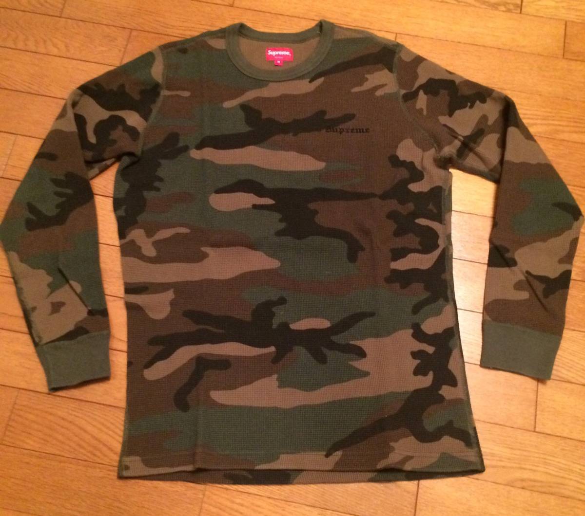 supreme 16aw Waffle Thermal ワッフルサーマル ロンT 迷彩 M box logo