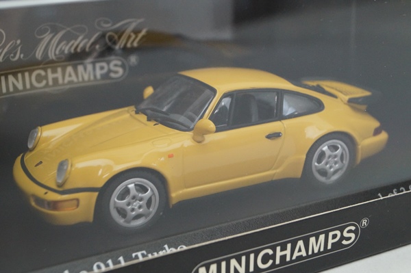 PMA 1/43 ポルシェ 911 ターボ 1990 イエロー 430069110