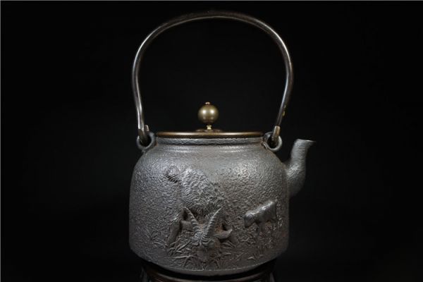 鉄瓶 銅蓋 茶道具 鉄器 美品