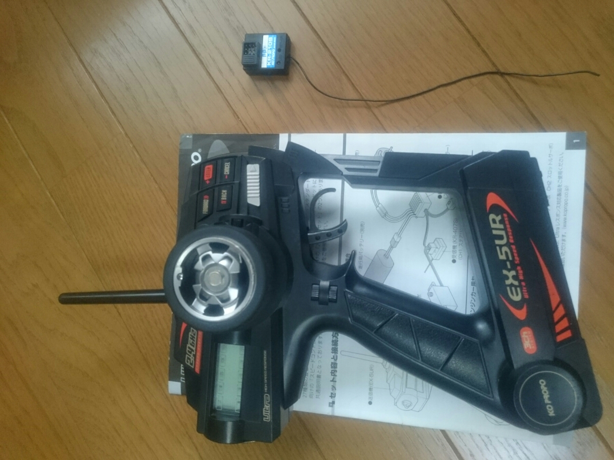 KO PROPO 2.4Gプロポ EX-5UR 送信機、KR-210S 受信機 セット 動作OK TT ドリパケ