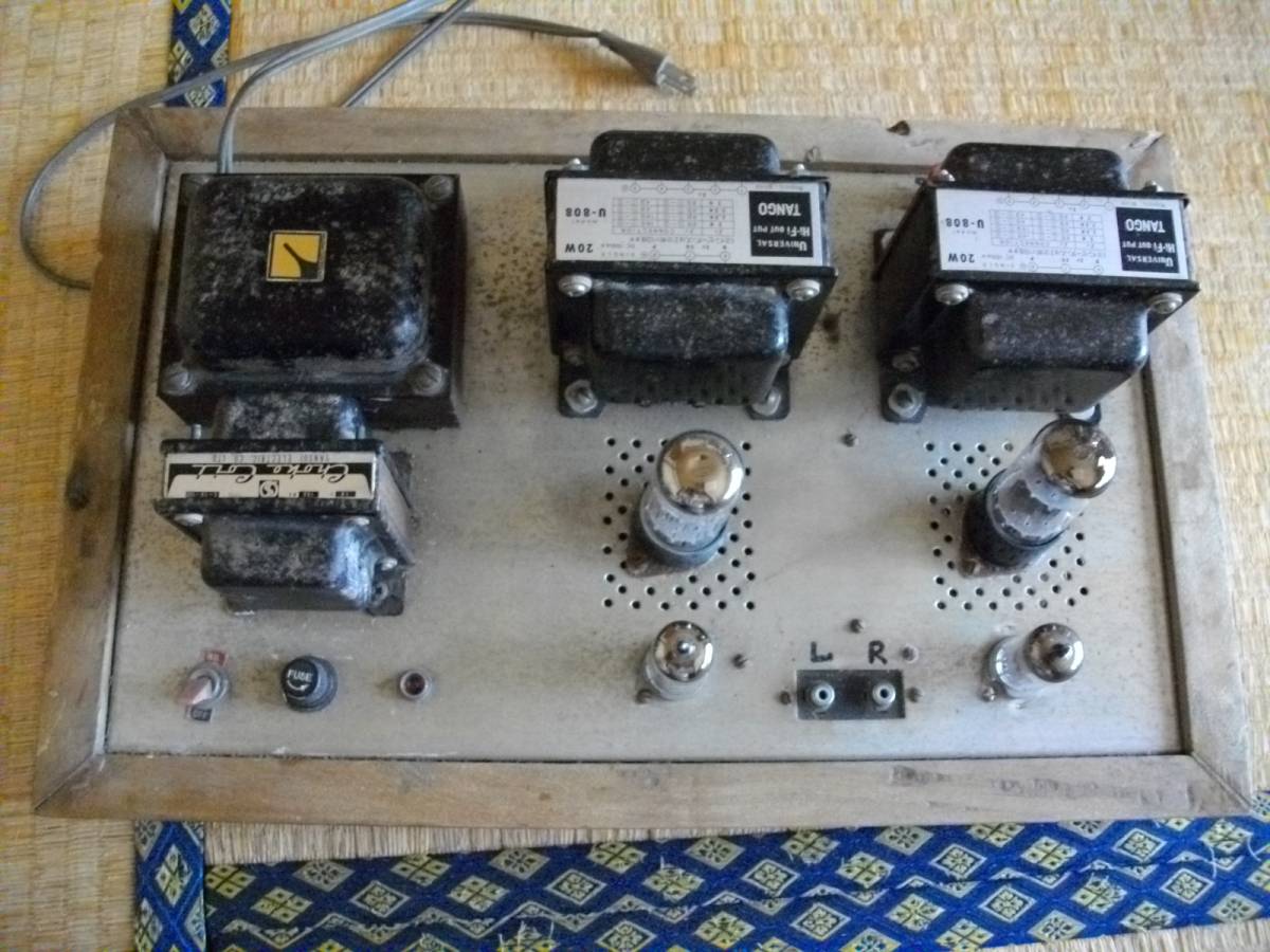 真空管アンプ？ TANGO U-808 SANSUI C-10-100 LUX 4A32 通電OK 手作り