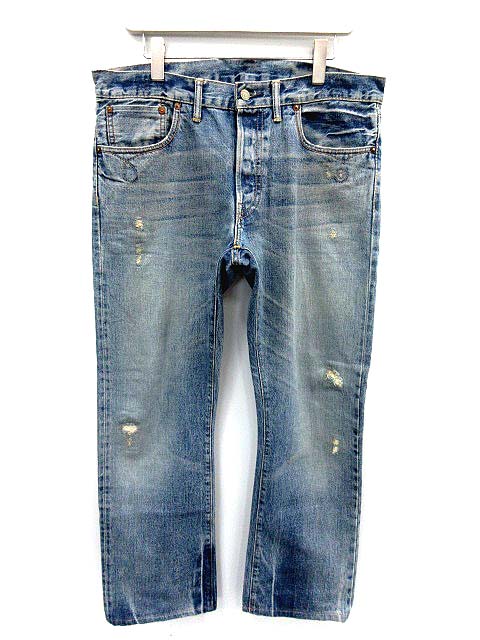 RRL パンツ デニム ストレート セルビッチ 34 ブルー