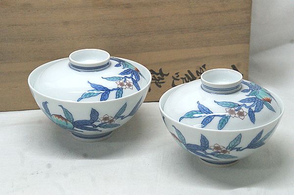 2026年最新十二代今泉今右衛門 今右衛門窯　十三代　色鍋島　桃絵　茶碗　２客(kii) 鍋島の人気アイテム - メルカリ