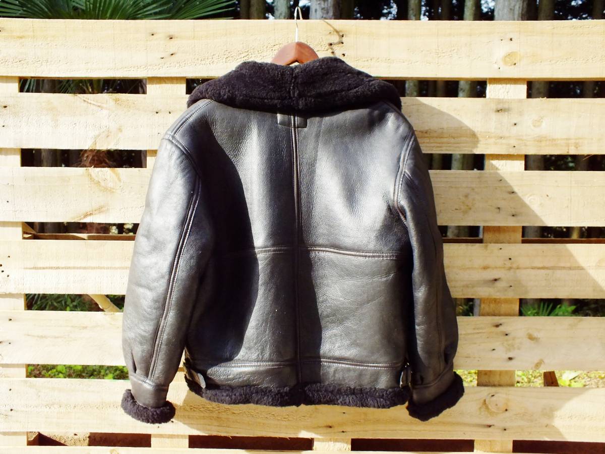 Yahoo!オークション 革ジャン☆US SHEEPSKIN B-3 ムートン フライト 