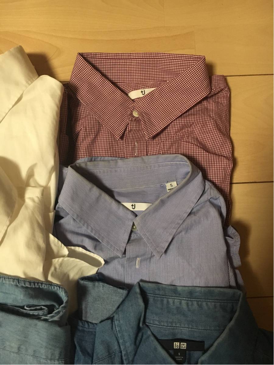 ユニクロ Uniqlo J 11枚 セット Sサイズ スリムフィット シャツ デニムシャツ 有 ドット ストライプ 赤 青 白 お得 長袖シャツ 売買されたオークション情報 Yahooの商品情報をアーカイブ公開 オークファン Aucfan Com