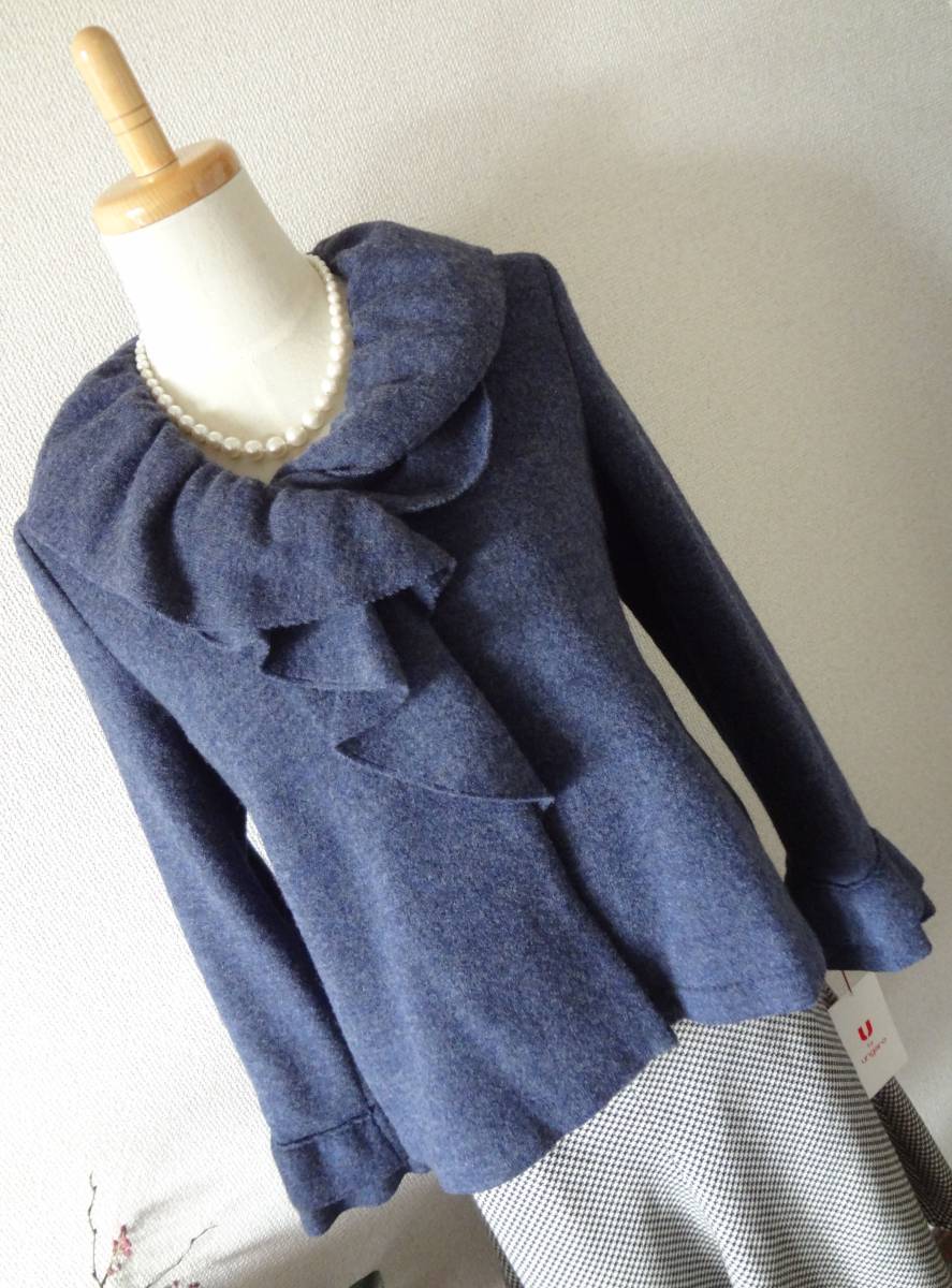 新品☆u by ungaro (ユーバイウンガロ)フリルジャケット38☆96120円 U 