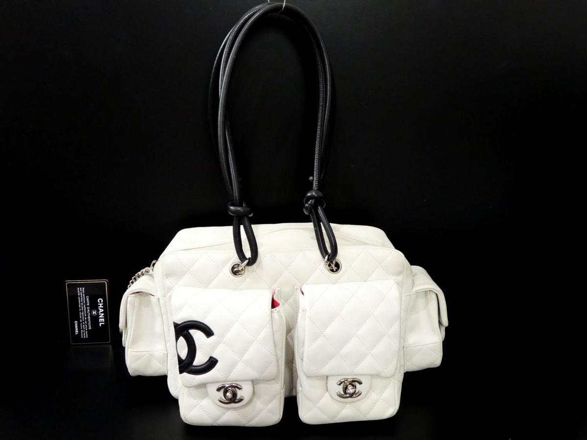 ☆X483 シャネル CHANEL カンボンライン マルチポケット ショルダー 