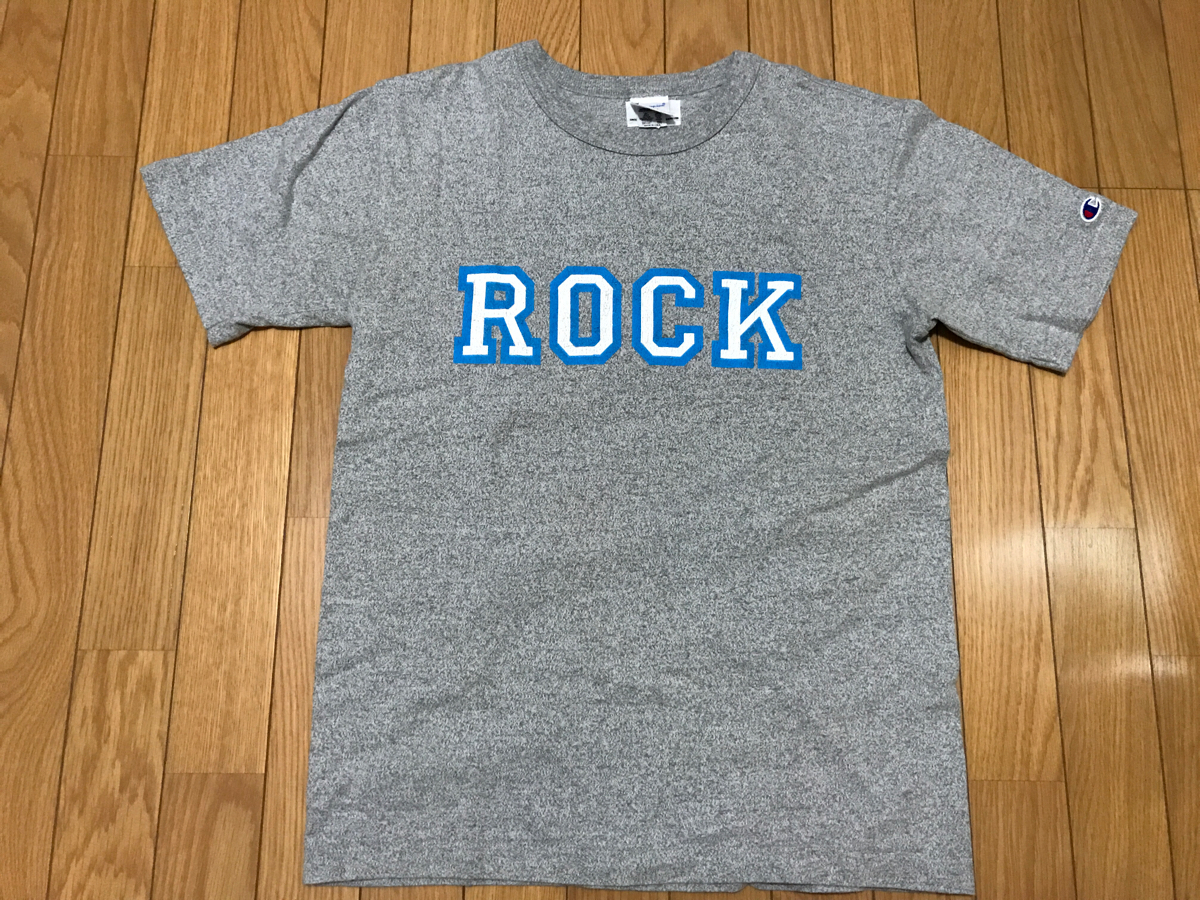 グッドイナフ GOODENOUGH×champion ROCK Tシャツ M グレー