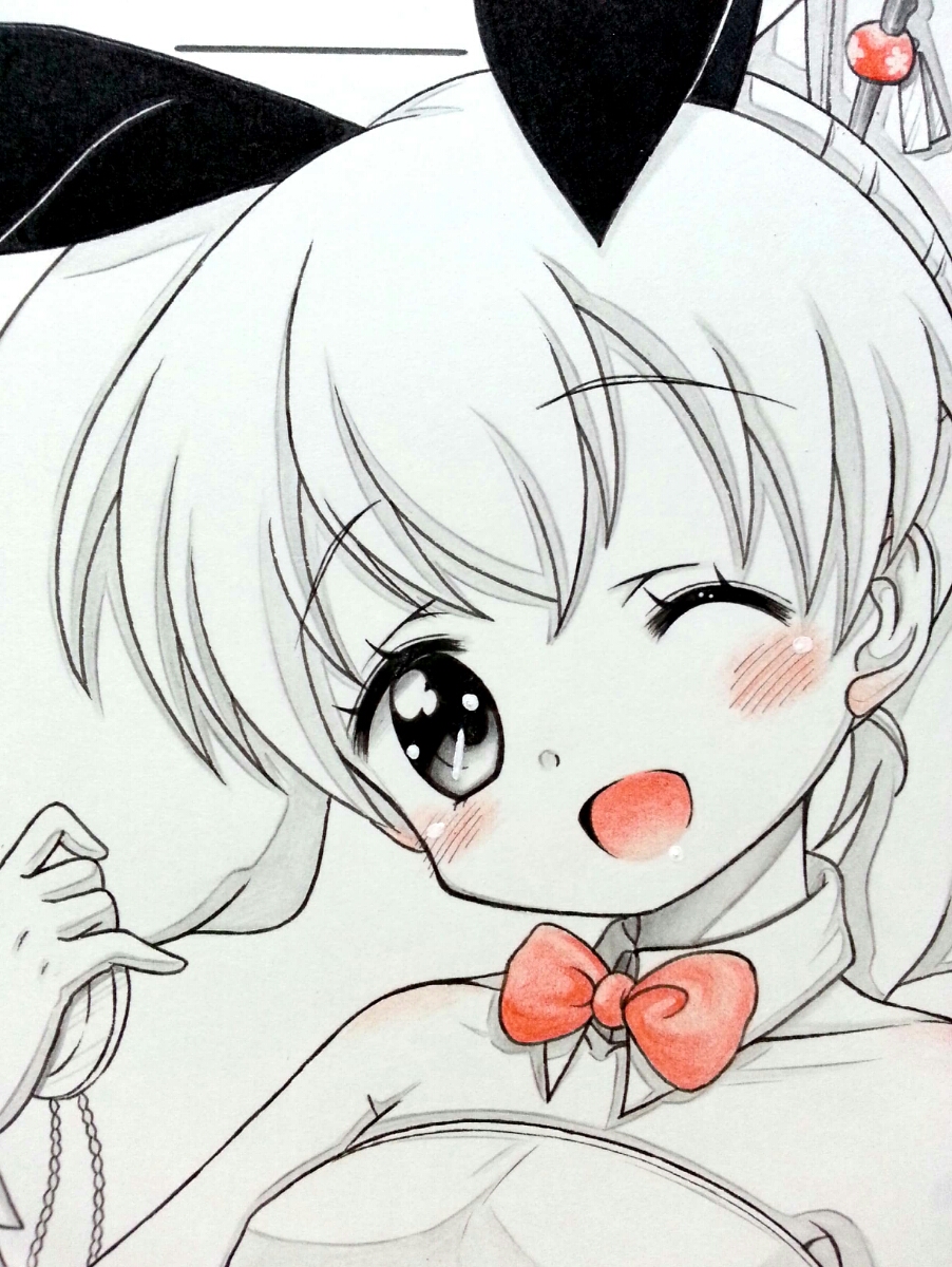 手描きイラスト きんいろモザイク アリス ハロウィン うさぎコス B5 オマケ付き 手描きイラスト 売買されたオークション情報 Yahooの商品情報をアーカイブ公開 オークファン Aucfan Com