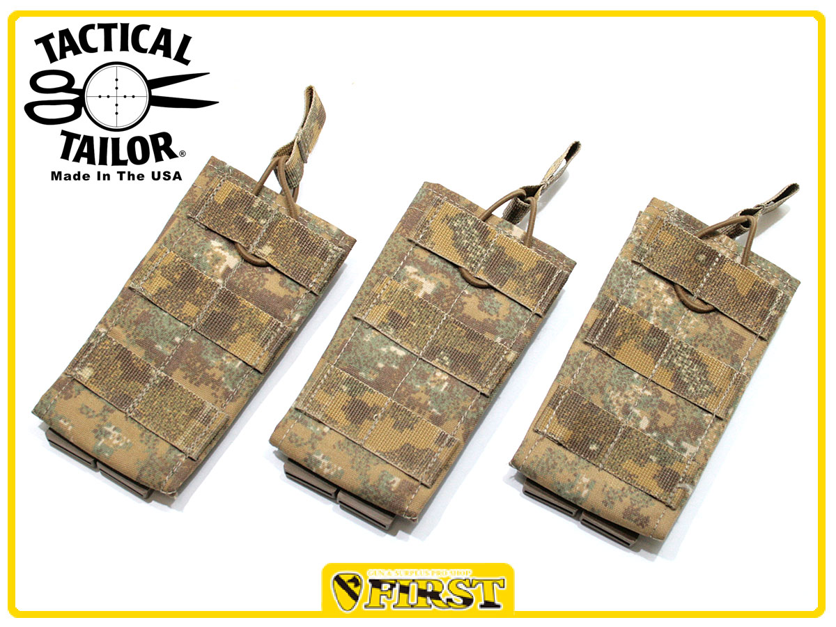5039】特選中古品 ネコポス対応 5.56 シングルマグポーチ 30RD 3個セット ペンコットバッドランド タクティカルテーラー 実物装備　TAC-T