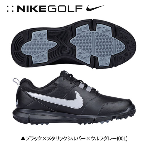 NIKE GOLF PIONEER ナイキ ゴルフ パイオニア スパイクレスゴルフシューズ 黒 04702 001 27.0cm