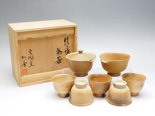 信楽焼宗陶窯、行峯の御茶器揃 峯 窯のYahoo!オークション(旧